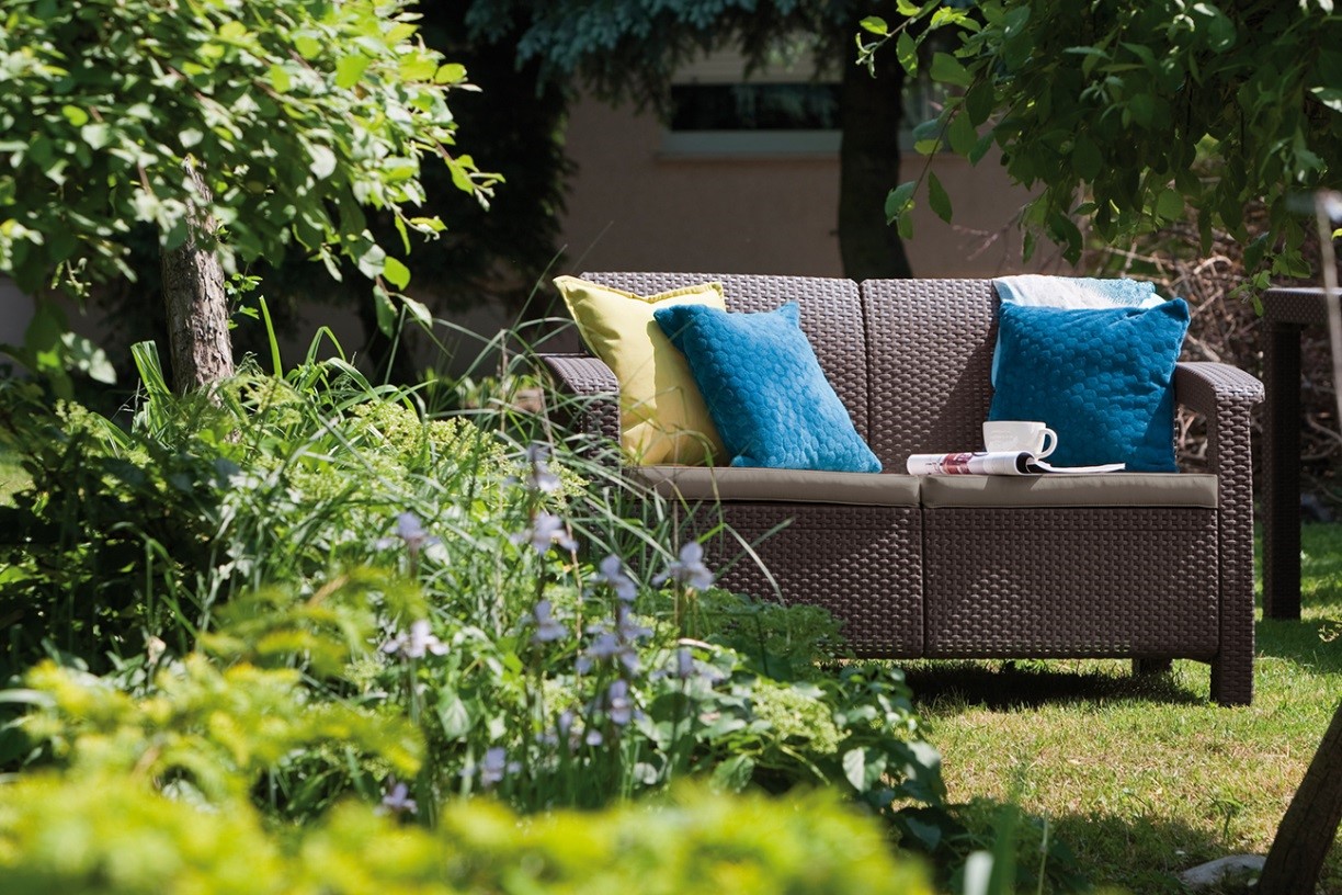 Sofa dublă, elegană din linia Corfu